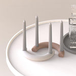 "Aklo" Candlestick silicone mold - madmolds -
