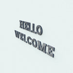 Alphabetic striped letter silicone mold