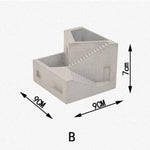 "Architecture" storage box silicone molds - madmolds -