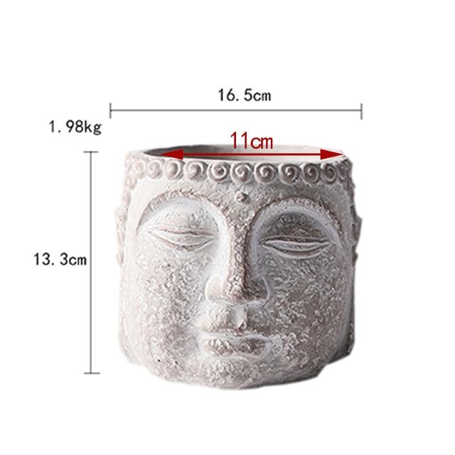Buddha inspired flowerpot mold - madmolds -