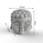 Buddha inspired flowerpot silicone molds - madmolds -