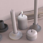 "C56" candle holder silicone mold - madmolds -