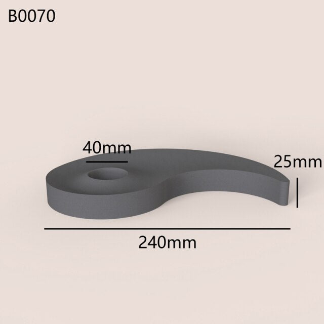 "CH16" Candle holder/tray silicone mold