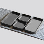 Cink square concrete tray silicone mold - madmolds -