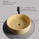 Round concrete sink mold