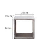 Concrete square bookshelf silicone mold - madmolds -