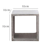 Concrete square bookshelf silicone mold - madmolds -