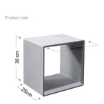 Concrete square bookshelf silicone mold - madmolds -