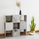 Concrete square bookshelf silicone mold - madmolds -