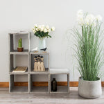 Concrete square bookshelf silicone mold - madmolds -