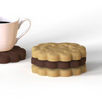 "Cookie" cup coaster silicone mold