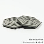Core design coaster silicone mold - madmolds -