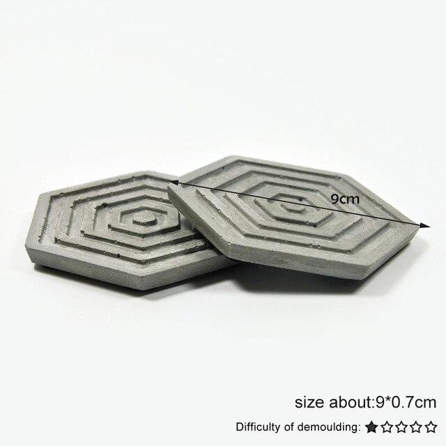 Core design coaster silicone mold - madmolds -