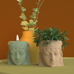 "FP67" Concrete candle jar silicone mold