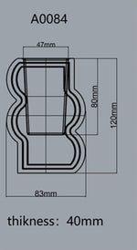 "FV005" Vase silicone mold