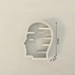 Headshelf jewelery display silicone mold - madmolds -