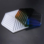 Hexagon coasters silicone mold - madmolds -