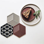 Hexagon coasters silicone mold - madmolds -