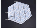 Hexagon coasters silicone mold - madmolds -
