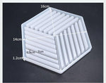 Hexagon coasters silicone mold - madmolds -