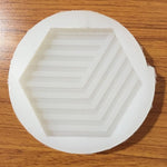 Hexagonal geometry cup coaster mold - madmolds -