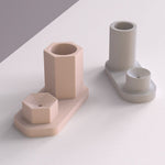 "I21" Concrete incense, candle holder silicone mold