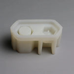 "I21" Concrete incense, candle holder silicone mold