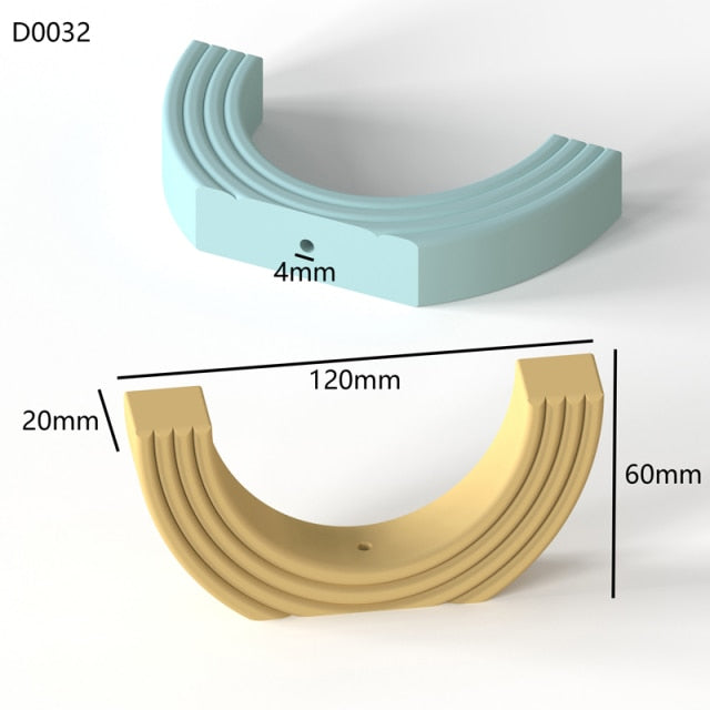 "I32" Incense holder silicone mold