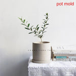 Large cilinder flowerpot molds - madmolds -