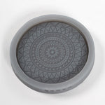"Mantra" concrete coaster silicone mold - madmolds -