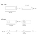 "Moore" storage box silicone mold - madmolds -