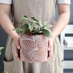 Nature flowerpot silicone mold - madmolds -