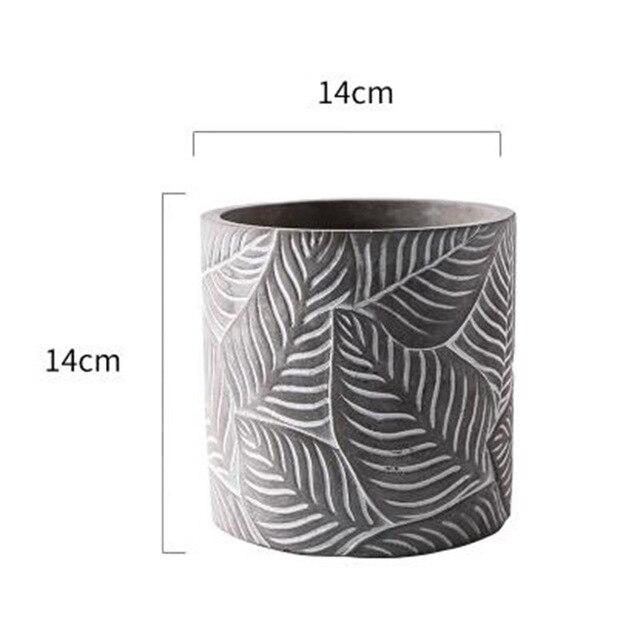 Nature flowerpot silicone mold - madmolds -