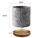 Nature flowerpot silicone mold - madmolds -