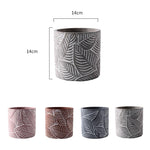 Nature flowerpot silicone mold - madmolds -