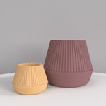 "P51" Flower pot silicone mold