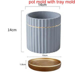 "Patrio" flowerpot silicone mold - madmolds -