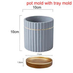 "Patrio" flowerpot silicone mold - madmolds -