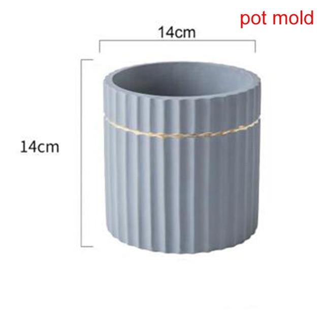 "Patrio" flowerpot silicone mold - madmolds -