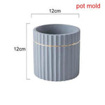 "Patrio" flowerpot silicone mold - madmolds -