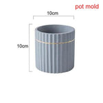 "Patrio" flowerpot silicone mold - madmolds -