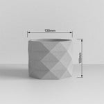 "Rombo" flowerpot silicone mold - madmolds -