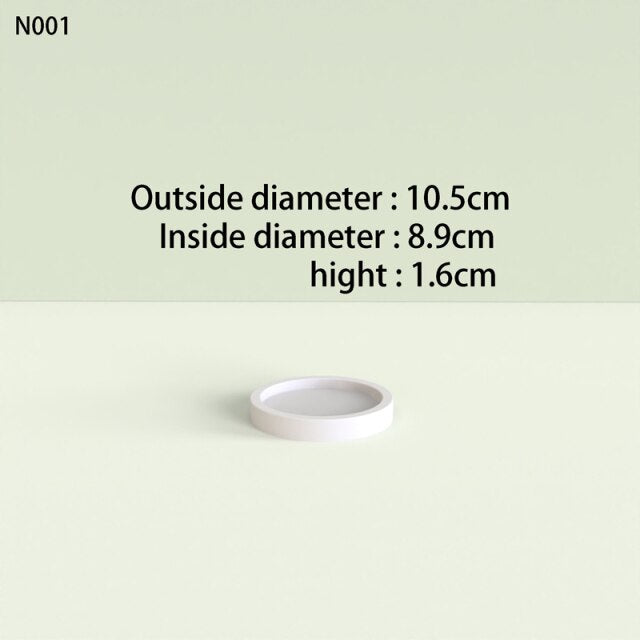 Round tray silicone molds