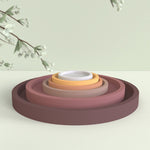 Round tray silicone molds