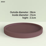 Round tray silicone molds