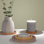 Round tray silicone molds