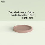 Round tray silicone molds