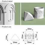 "CJ25" Candle jar silicone mold