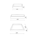 "ST22" Square tray silicone mold