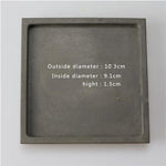 Square concrete tray mold - madmolds -